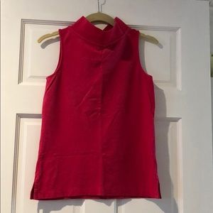Talbots sleeveless collared shirt